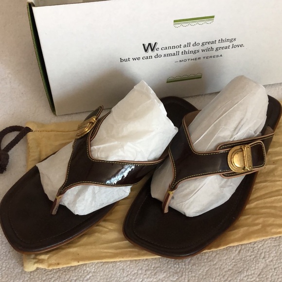 Louis Vuitton Authentic ladies sandals! Dust Bag! Vintage! brown/tan! 37 1/2 - Picture 15 of 15